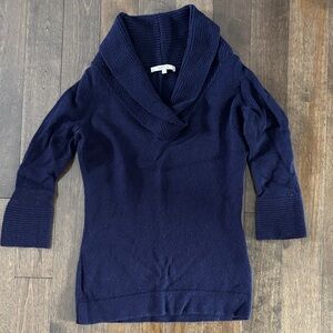 RW&Co Wool blend Navy Blue 3/4 sleeve Women's Sweater XS
